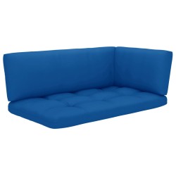 vidaXL Muebles de palets 4 pzas y cojines madera pino impregnada gris