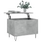 vidaXL Mesa de centro madera contrachapada gris hormigón 60x44,5x45 cm vidaXL Mesa de centro madera contrachapada gris hormigón 60x44,5x45 cm
