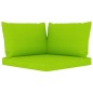 vidaXL Set de muebles de jardín 6 pzs madera impregnada cojines verde vidaXL Set de muebles de jardín 6 pzs madera impregnada cojines verde