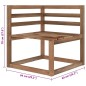 vidaXL Set de muebles de jardín 6 pzs madera impregnada cojines verde vidaXL Set de muebles de jardín 6 pzs madera impregnada cojines verde