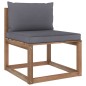 vidaXL Muebles de jardín de palets 6 pzs con cojines madera impregnada vidaXL Muebles de jardín de palets 6 pzs con cojines madera impregnada