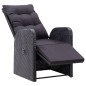 vidaXL Juego de comedor de jardín 7 piezas negro vidaXL Juego de comedor de jardín 7 piezas negro