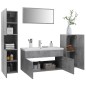 vidaXL Juego de muebles de baño madera de ingeniería gris hormigón vidaXL Juego de muebles de baño madera de ingeniería gris hormigón
