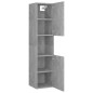 vidaXL Juego de muebles de baño madera de ingeniería gris hormigón vidaXL Juego de muebles de baño madera de ingeniería gris hormigón