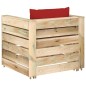 vidaXL Muebles de jardín 2 piezas con cojines madera impregnada verde vidaXL Muebles de jardín 2 piezas con cojines madera impregnada verde