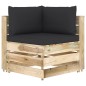 vidaXL Muebles de jardín 5 piezas con cojines madera impregnada verde vidaXL Muebles de jardín 5 piezas con cojines madera impregnada verde