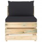 vidaXL Muebles de jardín 5 piezas con cojines madera impregnada verde vidaXL Muebles de jardín 5 piezas con cojines madera impregnada verde