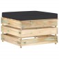 vidaXL Muebles de jardín 5 piezas con cojines madera impregnada verde vidaXL Muebles de jardín 5 piezas con cojines madera impregnada verde