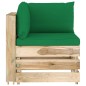 vidaXL Muebles de jardín 5 piezas con cojines madera impregnada verde vidaXL Muebles de jardín 5 piezas con cojines madera impregnada verde
