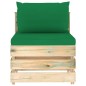 vidaXL Muebles de jardín 5 piezas con cojines madera impregnada verde vidaXL Muebles de jardín 5 piezas con cojines madera impregnada verde