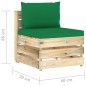 vidaXL Muebles de jardín 5 piezas con cojines madera impregnada verde vidaXL Muebles de jardín 5 piezas con cojines madera impregnada verde