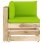 vidaXL Muebles de jardín 5 piezas con cojines madera impregnada verde vidaXL Muebles de jardín 5 piezas con cojines madera impregnada verde