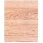 vidaXL Encimera baño madera maciza tratada marrón claro 40x50x(2-4) cm vidaXL Encimera baño madera maciza tratada marrón claro 40x50x(2-4) cm