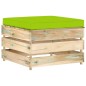 vidaXL Muebles de jardín 5 piezas con cojines madera impregnada verde vidaXL Muebles de jardín 5 piezas con cojines madera impregnada verde