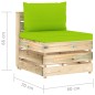 vidaXL Muebles de jardín 5 piezas con cojines madera impregnada verde vidaXL Muebles de jardín 5 piezas con cojines madera impregnada verde