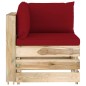 vidaXL Muebles de jardín 6 piezas con cojines madera impregnada verde vidaXL Muebles de jardín 6 piezas con cojines madera impregnada verde