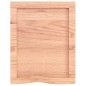 vidaXL Encimera baño madera maciza tratada marrón claro 40x50x(2-4) cm vidaXL Encimera baño madera maciza tratada marrón claro 40x50x(2-4) cm