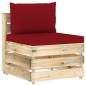 vidaXL Muebles de jardín 6 piezas con cojines madera impregnada verde vidaXL Muebles de jardín 6 piezas con cojines madera impregnada verde