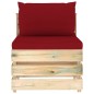 vidaXL Muebles de jardín 6 piezas con cojines madera impregnada verde vidaXL Muebles de jardín 6 piezas con cojines madera impregnada verde