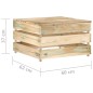 vidaXL Muebles de jardín 6 piezas con cojines madera impregnada verde vidaXL Muebles de jardín 6 piezas con cojines madera impregnada verde