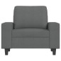 vidaXL Sillón con taburete tela gris oscuro 60 cm vidaXL Sillón con taburete tela gris oscuro 60 cm