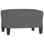 vidaXL Sillón con taburete tela gris oscuro 60 cm vidaXL Sillón con taburete tela gris oscuro 60 cm