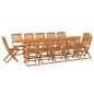 vidaXL Set de comedor de jardín 13 piezas madera maciza de acacia vidaXL Set de comedor de jardín 13 piezas madera maciza de acacia