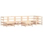 vidaXL Juego de muebles de jardín 8 piezas madera maciza de pino vidaXL Juego de muebles de jardín 8 piezas madera maciza de pino