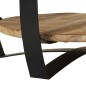vidaXL Mesa de centro de madera de mango rugosa 65x32 cm vidaXL Mesa de centro de madera de mango rugosa 65x32 cm