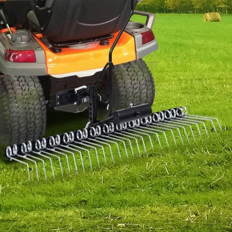 vidaXL Escarificador para tractor cortacésped 109 cm