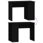 vidaXL Escritorio de madera contrachapada negro 100x55x75 cm vidaXL Escritorio de madera contrachapada negro 100x55x75 cm