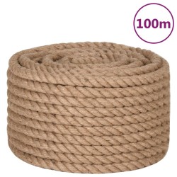 vidaXL Cuerda de yute 100 m de longitud y 16 mm de grosor