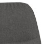 vidaXL Silla mecedora con reposapiés tela gris oscuro vidaXL Silla mecedora con reposapiés tela gris oscuro