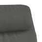 vidaXL Sillón de relax con taburete tela y piel sintética gris oscuro vidaXL Sillón de relax con taburete tela y piel sintética gris oscuro