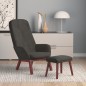 vidaXL Sillón de relax con taburete terciopelo gris oscuro vidaXL Sillón de relax con taburete terciopelo gris oscuro