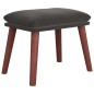 vidaXL Sillón de relax con taburete terciopelo gris oscuro vidaXL Sillón de relax con taburete terciopelo gris oscuro