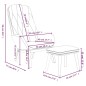 vidaXL Sillón de relax con taburete terciopelo gris oscuro vidaXL Sillón de relax con taburete terciopelo gris oscuro