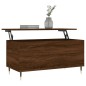vidaXL Mesa de centro madera contrachapada roble marrón 90x44,5x45 cm