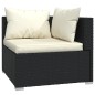 vidaXL Set de muebles de jardín 8 pzas y cojines ratán sintético negro vidaXL Set de muebles de jardín 8 pzas y cojines ratán sintético negro