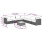 vidaXL Set de muebles de jardín 8 pzas y cojines ratán sintético negro vidaXL Set de muebles de jardín 8 pzas y cojines ratán sintético negro