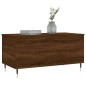 vidaXL Mesa de centro madera contrachapada roble marrón 90x44,5x45 cm