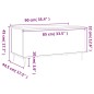vidaXL Mesa de centro madera contrachapada roble marrón 90x44,5x45 cm