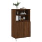 vidaXL Aparador alto madera contrachapada marrón roble 60x36x110 cm vidaXL Aparador alto madera contrachapada marrón roble 60x36x110 cm