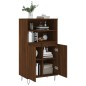 vidaXL Aparador alto madera contrachapada marrón roble 60x36x110 cm vidaXL Aparador alto madera contrachapada marrón roble 60x36x110 cm