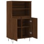 vidaXL Aparador alto madera contrachapada marrón roble 60x36x110 cm vidaXL Aparador alto madera contrachapada marrón roble 60x36x110 cm