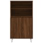 vidaXL Aparador alto madera contrachapada marrón roble 60x36x110 cm vidaXL Aparador alto madera contrachapada marrón roble 60x36x110 cm