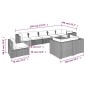 vidaXL Set de muebles de jardín 9 pzas y cojines ratán sintético negro vidaXL Set de muebles de jardín 9 pzas y cojines ratán sintético negro