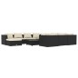 vidaXL Set de muebles de jardín 12 pzas cojines ratán sintético negro vidaXL Set de muebles de jardín 12 pzas cojines ratán sintético negro