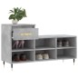 vidaXL Mueble zapatero madera contrachapada gris hormigón 102x36x60 cm vidaXL Mueble zapatero madera contrachapada gris hormigón 102x36x60 cm