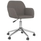 vidaXL Sillas de comedor giratorias 2 unidades tela gris oscuro vidaXL Sillas de comedor giratorias 2 unidades tela gris oscuro